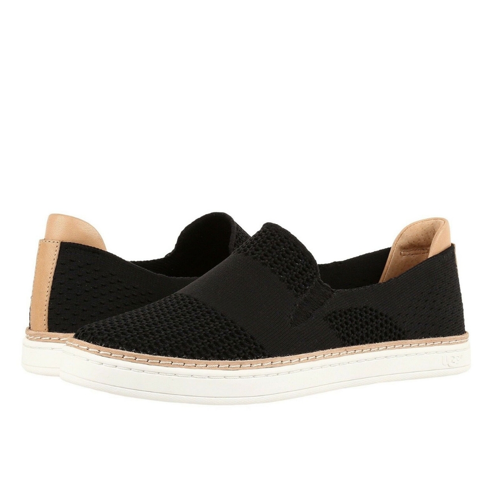 UGG Sammy Slip-On Knit Sneakers Black 10M - Picture 2 of 12